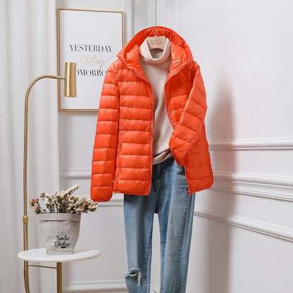 Gudrun Damen Winterjacke Kapuze Reißverschluss