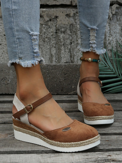 Eveloria Damen Orthopädische Espadrilles Braun