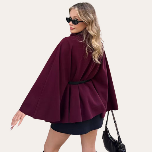 Eveloria Damen Wollcape Mantel - Eveloria
