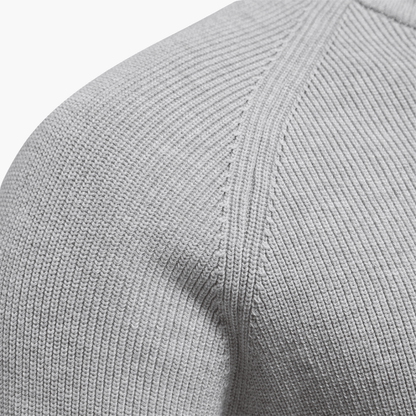 Herren Pullover Weich Strick Zipper