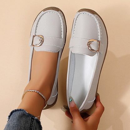 Damen Loafers Bequem Robust