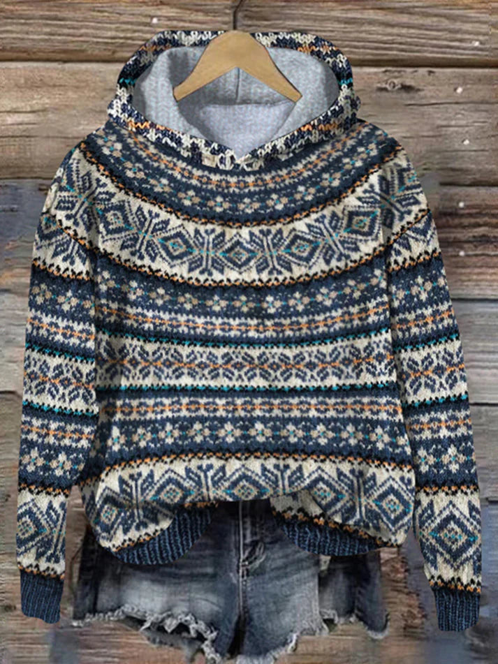 Eveloria Damen Norwegischer Pullover Warm - Eveloria