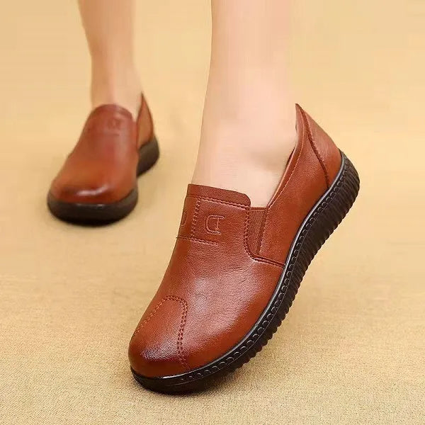 Eveloria Damen Orthopädische Schuhe Echtes Leder