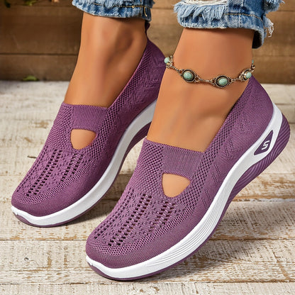 Eveloria Damen Slip-On Sneaker Atmungsaktives Material
