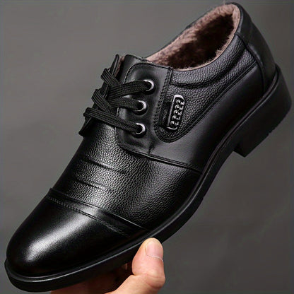 Havren Herren Business Winterschuhe Schnürung Warmfutter