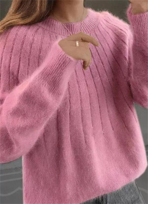 Eveloria Damen Strickpullover Bunt