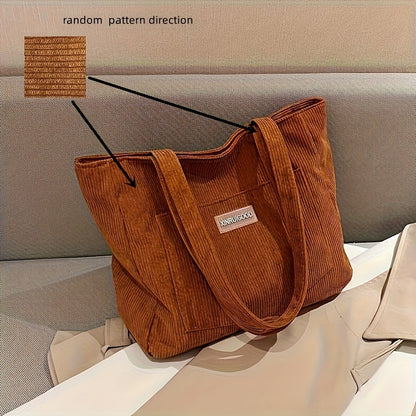 Eveloria Damen Cordtasche Elegant Braun