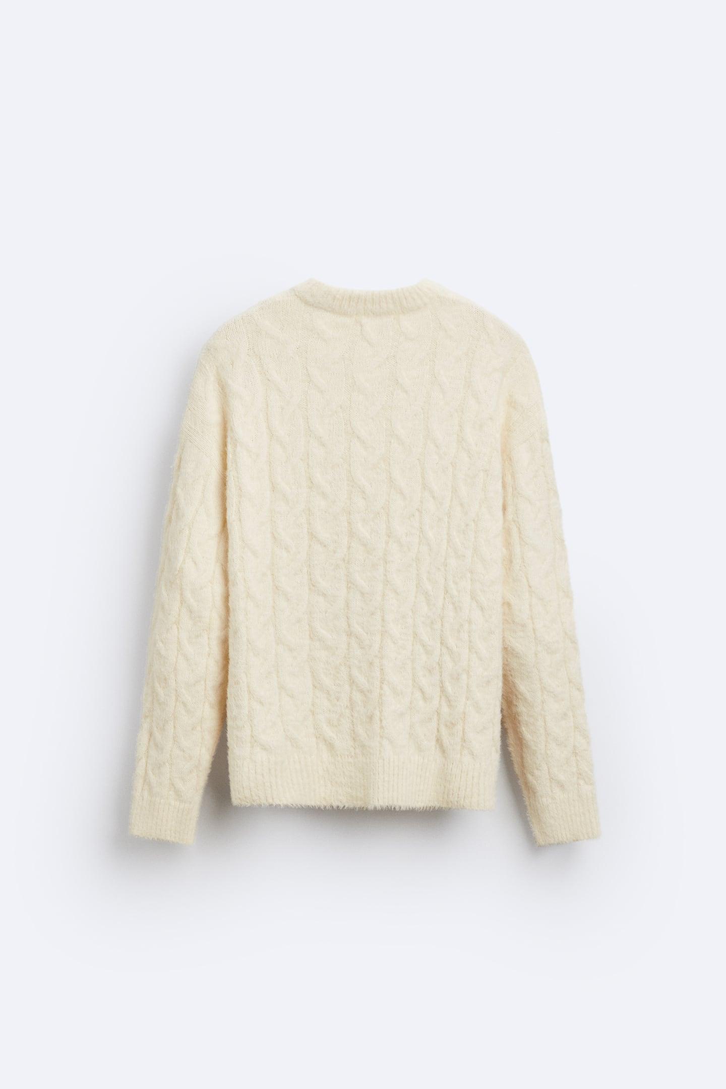 Klassischer Damen Zopfstrick Pullover Zeitlose Eleganz