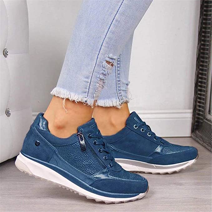 Damen Sneaker Bequem Sommerweiß