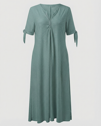 Eveloria Damen Boho Midi Kleid Elegant Sommer