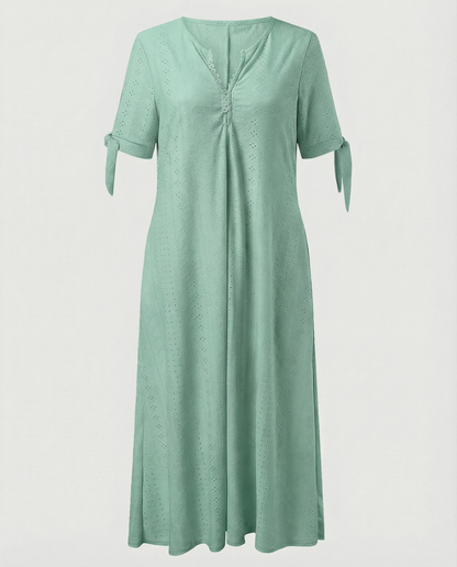 Eveloria Damen Boho Midi Kleid Elegant Sommer