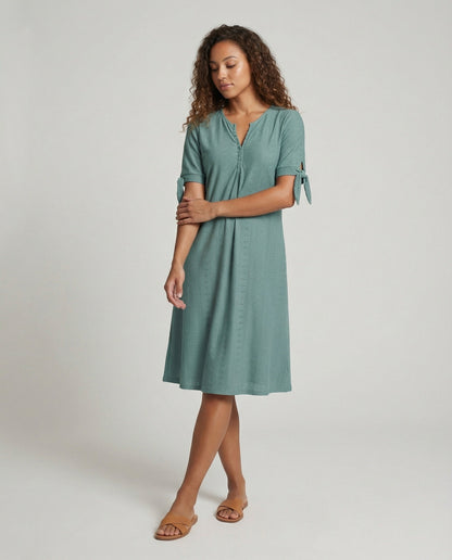 Eveloria Damen Boho Midi Kleid Elegant Sommer - Eveloria