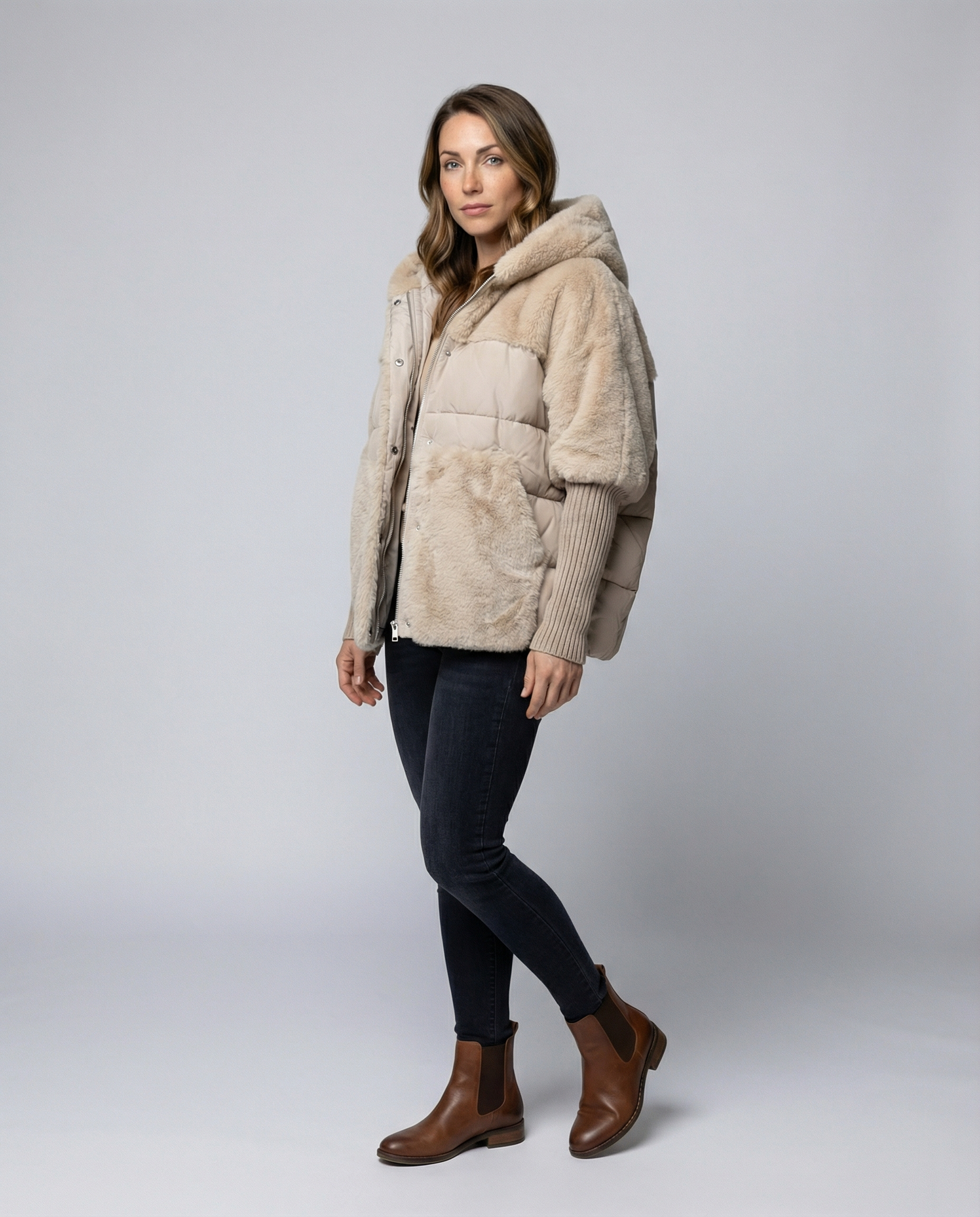 Damen Winterjacke Isoliert Wärme