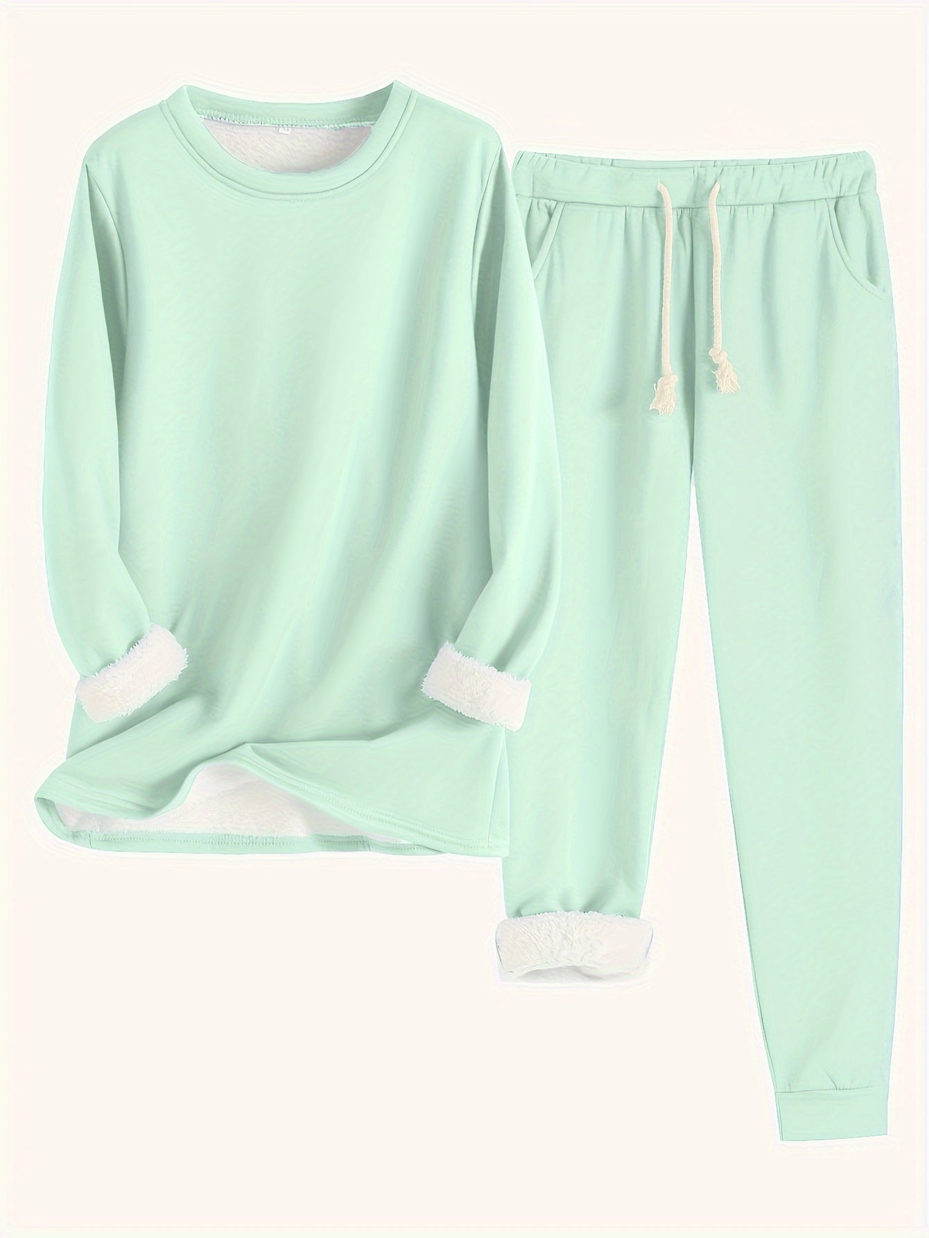 Damen Lässiges Winter-Loungewear-Set