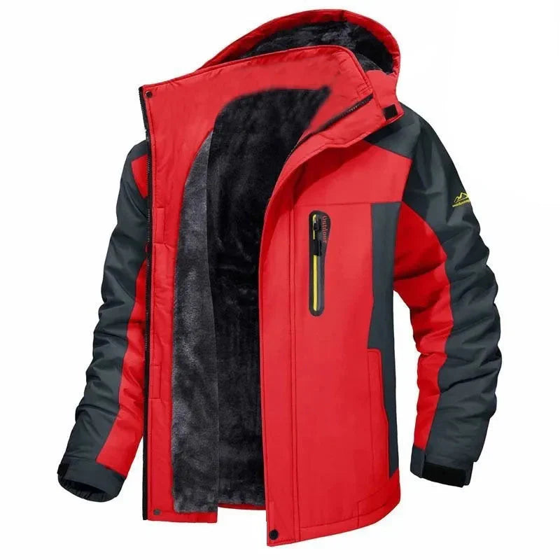 Herren Outdoorjacke Gefüttert Wind- und Wasserabweisend