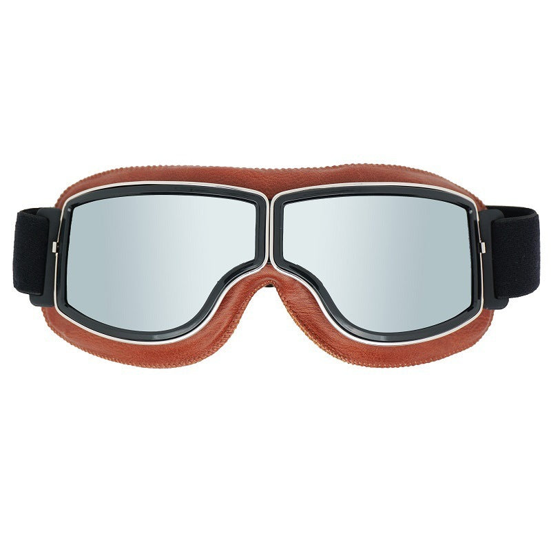 Herren Motorradbrille Polarisiert Vintage-Design