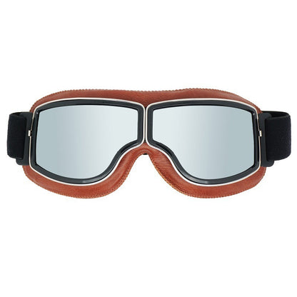 Herren Motorradbrille Polarisiert Vintage-Design