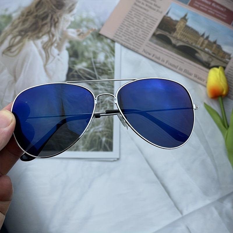 Eveloria Damen Aviator Sonnenbrille Goldener Rahmen