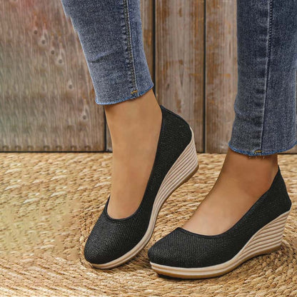 Eveloria Damen Keilschuhe Lässig