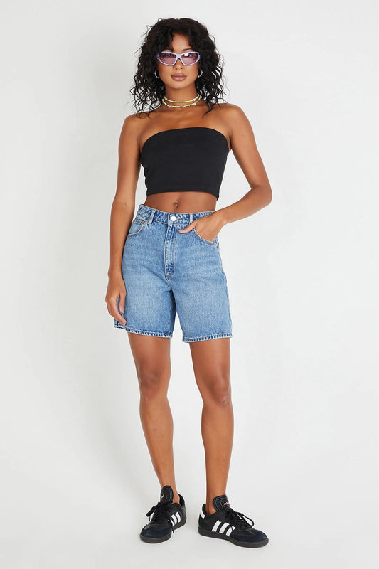Damen Casual Shorts Relaxed Fit Denim Blau - Eveloria