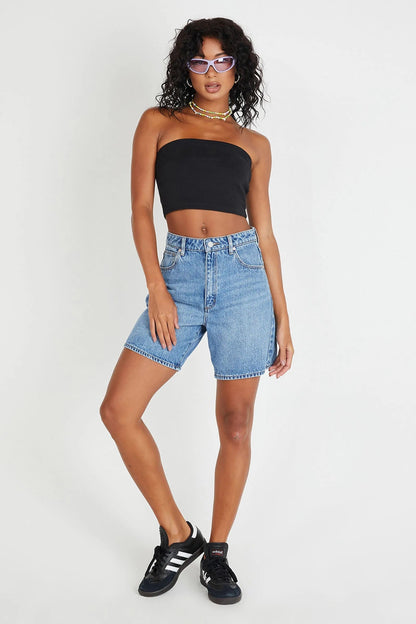 Damen Casual Shorts Relaxed Fit Denim Blau