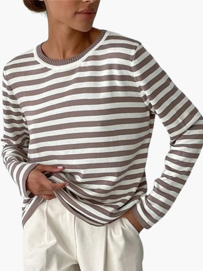 Damen Strickpullover Gestreift