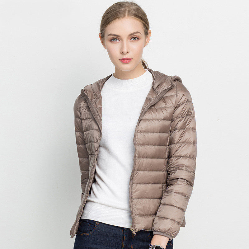 Damen Leichtes Daunenjacke