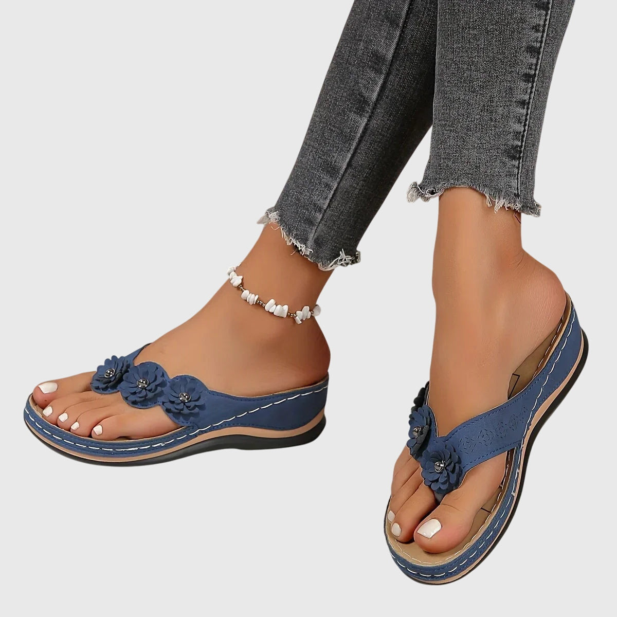 Damen Slip-On Sandalen Lässig Bequem
