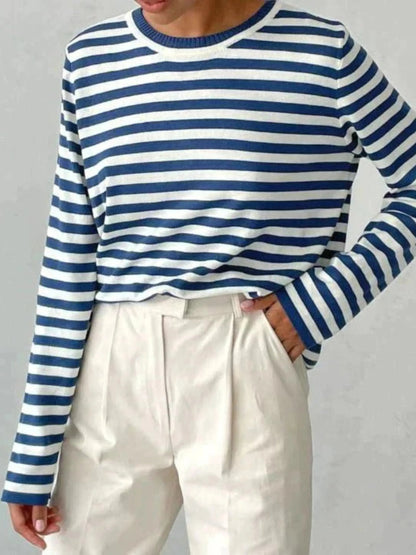 Damen Strickpullover Gestreift