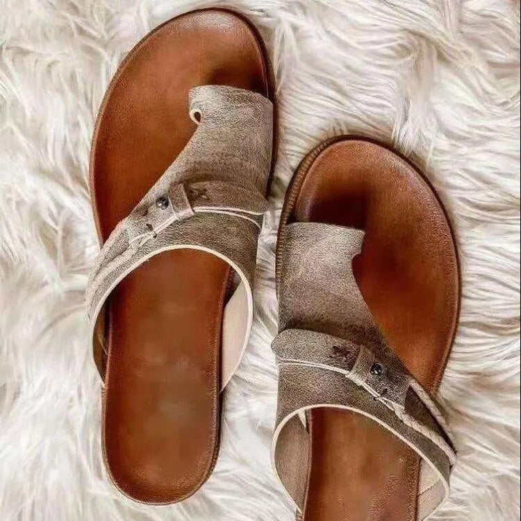 Eveloria Damen Retro Sandalen
