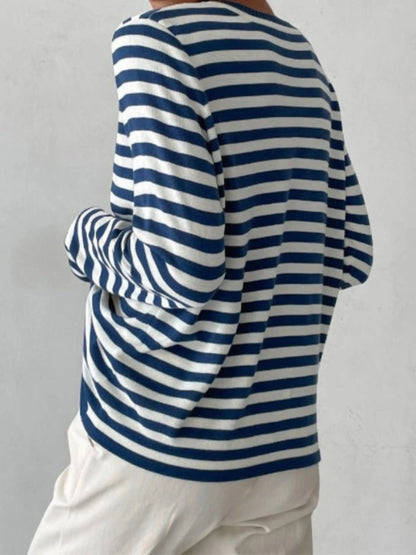 Damen Strickpullover Gestreift
