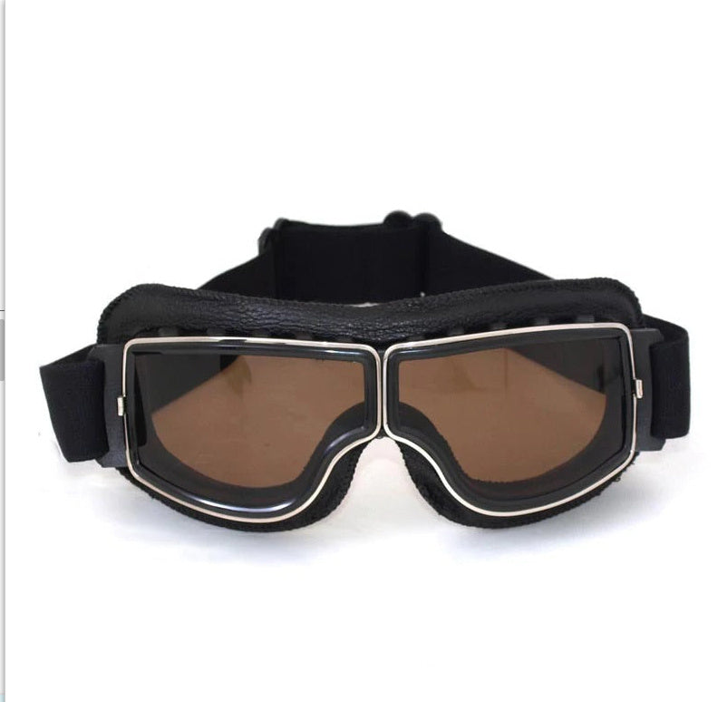Herren Motorradbrille Polarisiert Vintage-Design