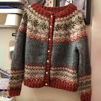Eveloria Damen Strickjacke Wolle Baumwolle