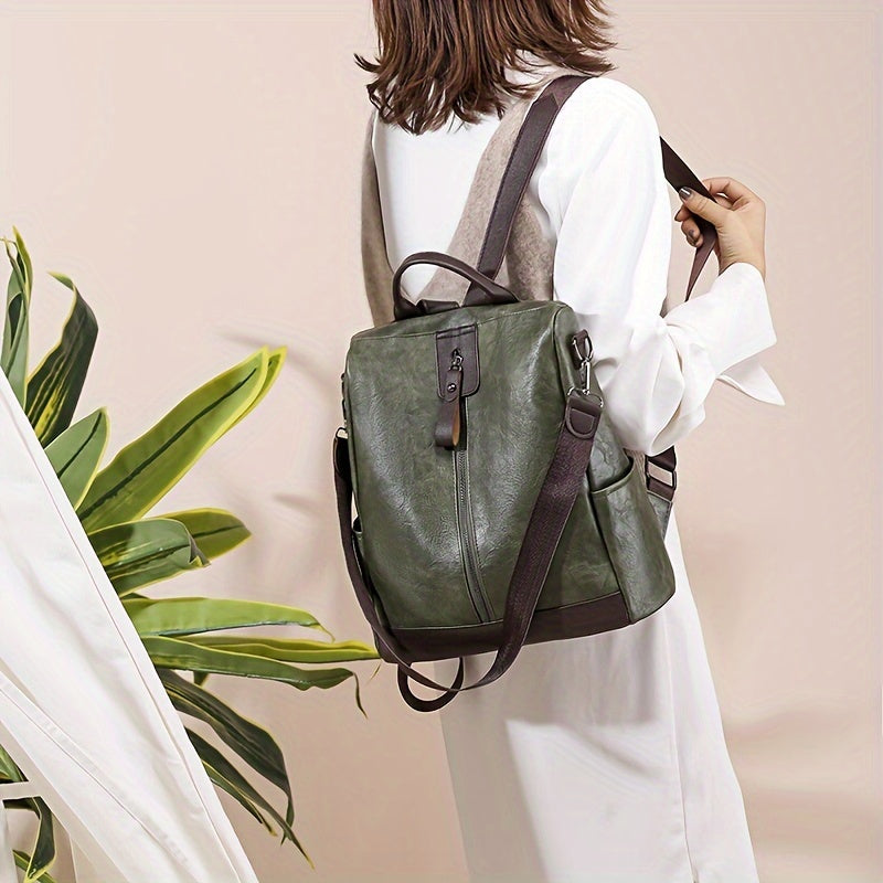 Eveloria Damen Rucksack Veganer Anti-Diebstahl Stadt-Backpack