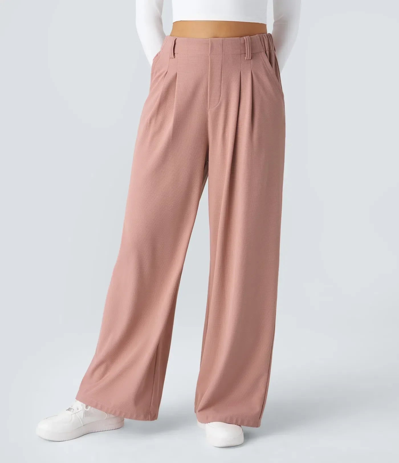 Eveloria Damen High-Waist-Hose Klassisch