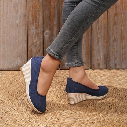 Eveloria Damen Keilschuhe Lässig