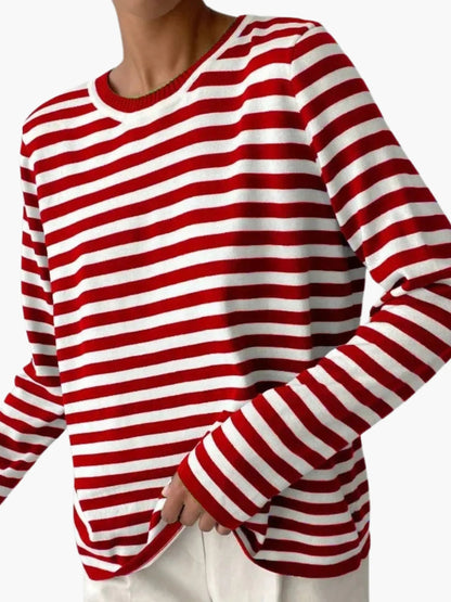 Damen Strickpullover Gestreift