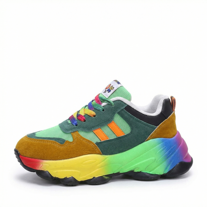 Eveloria Damen Orthopädische Laufschuhe Bunt