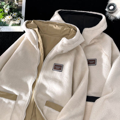 Herren Wendekapuzenjacke Fleece