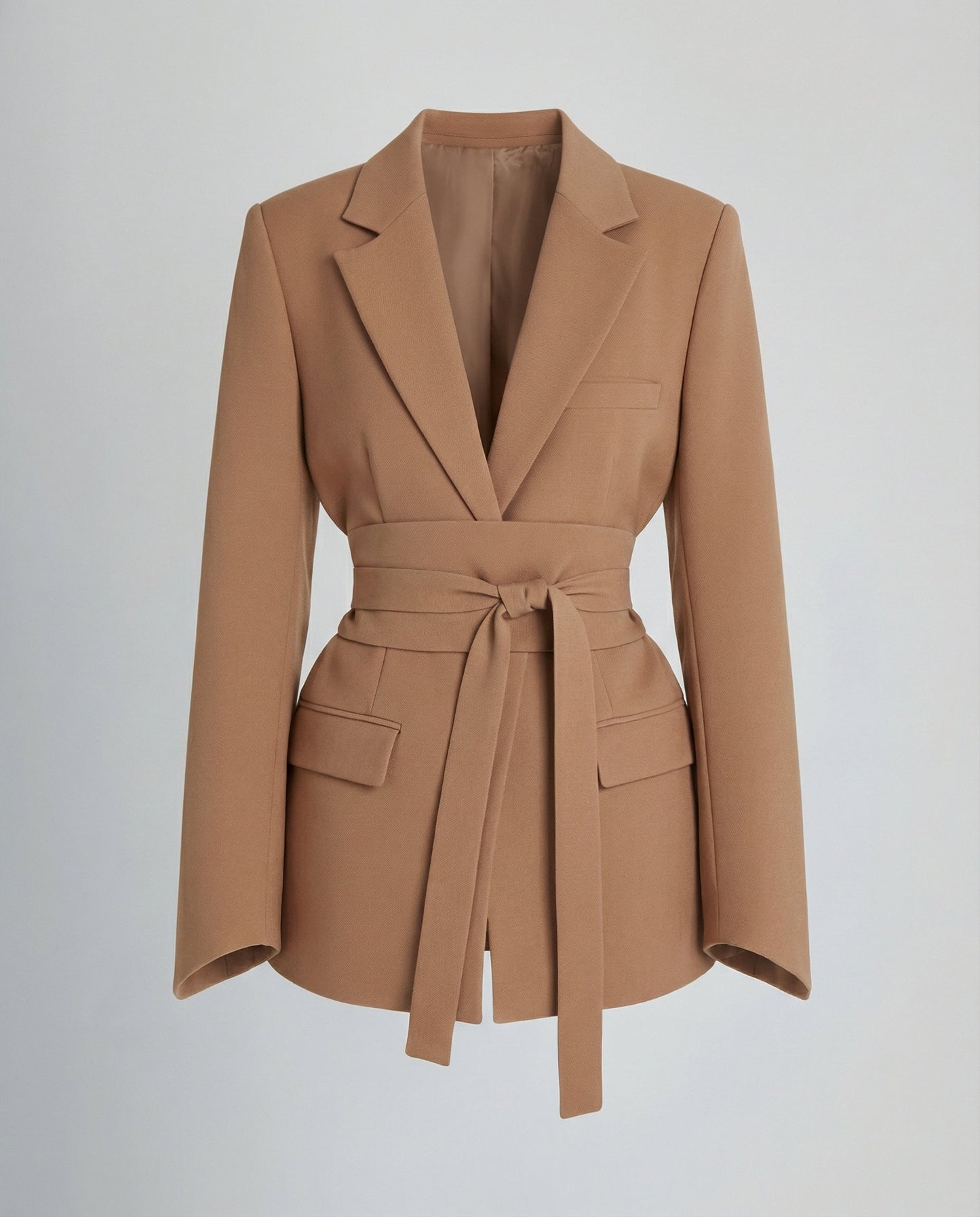 Damen Blazer Gürtel Tailliert
