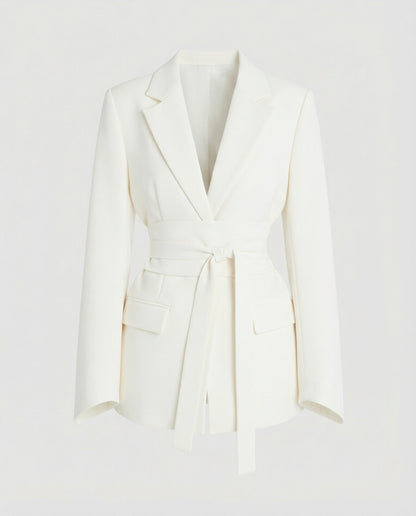 Damen Blazer Gürtel Tailliert
