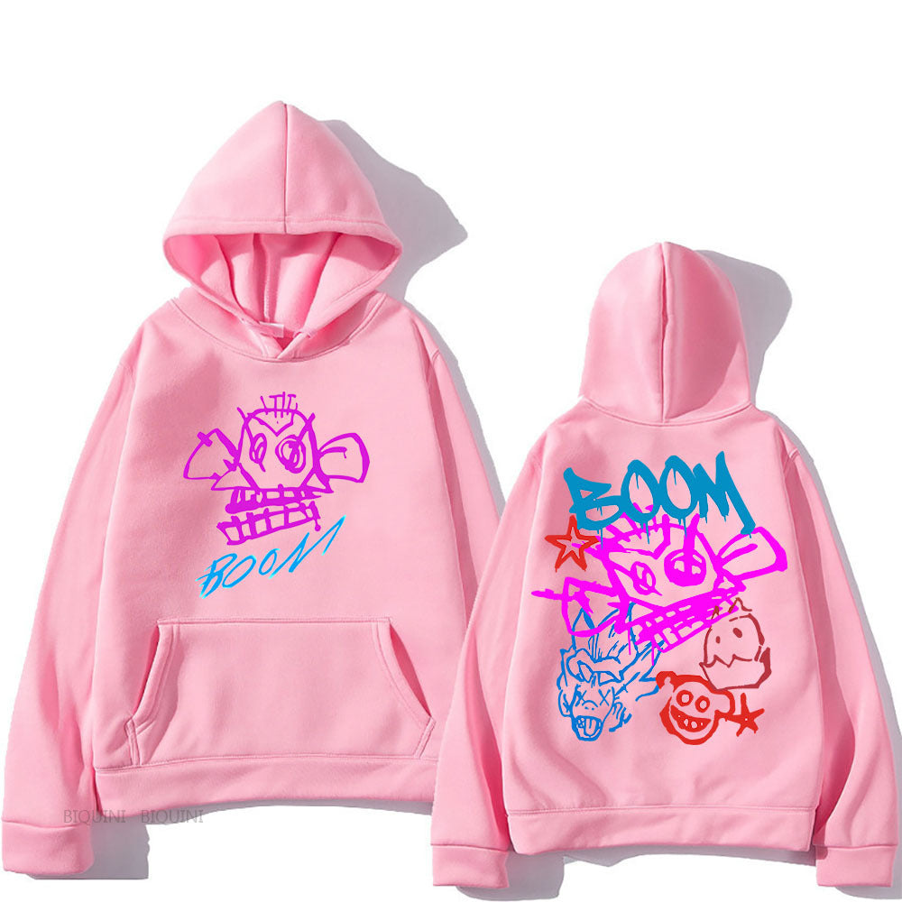 Eveloria Damen Langarm-Hoodie Arcane Jinx Cartoon