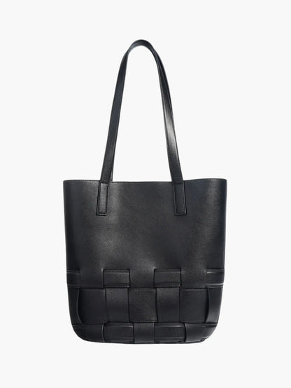 Geflochtene Damen Ledertasche