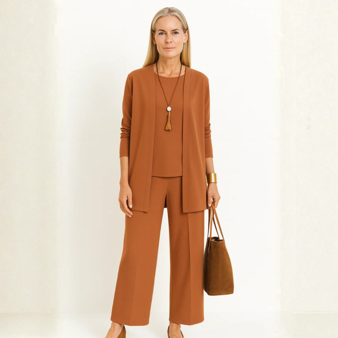 Damen Minimalistisches Lounge Set 3-teilig
