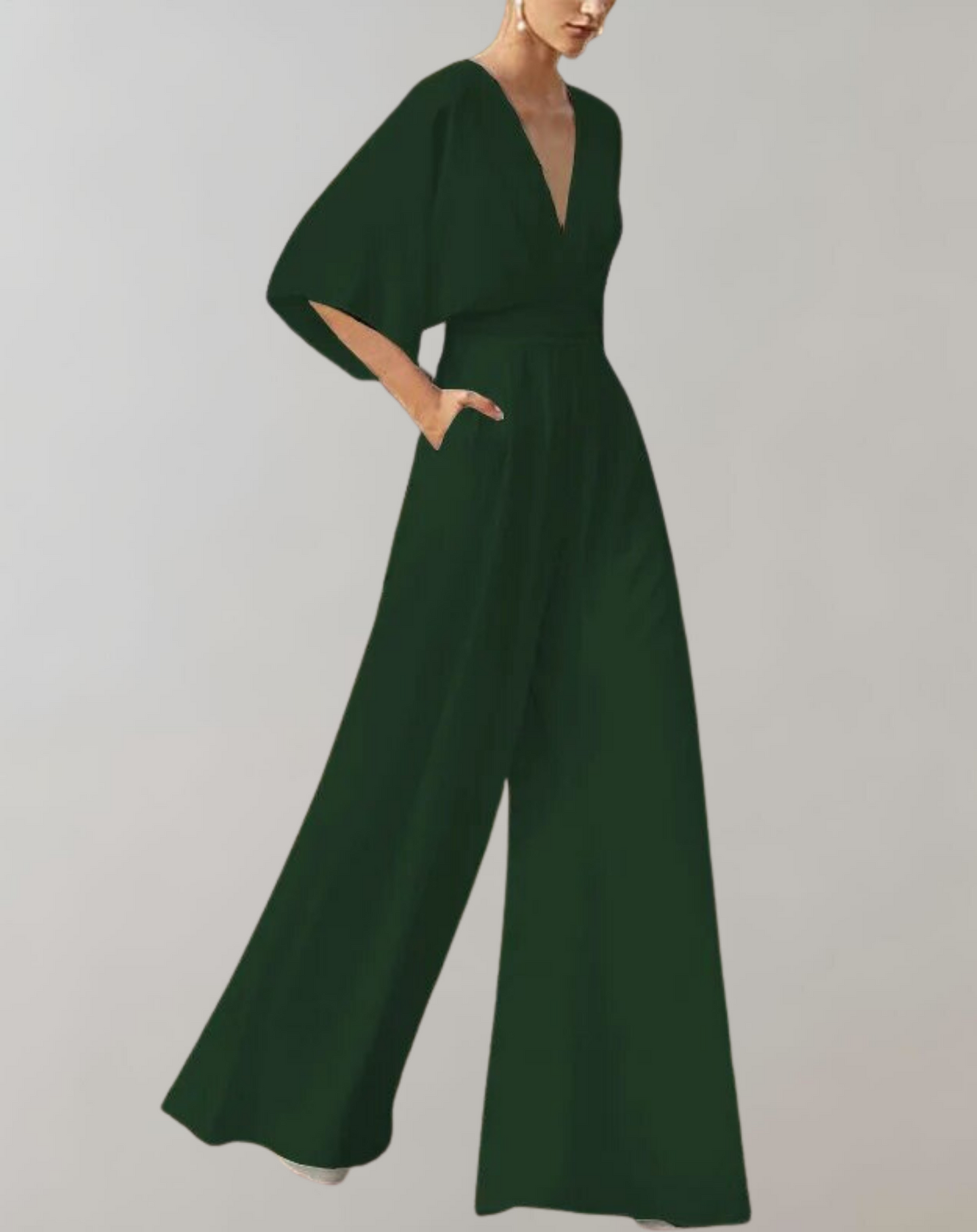Eveloria Damen Overall Weites Bein Leichter Stoff
