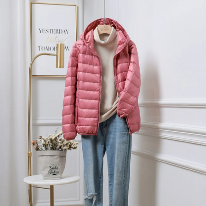 Gudrun Damen Winterjacke Kapuze Reißverschluss