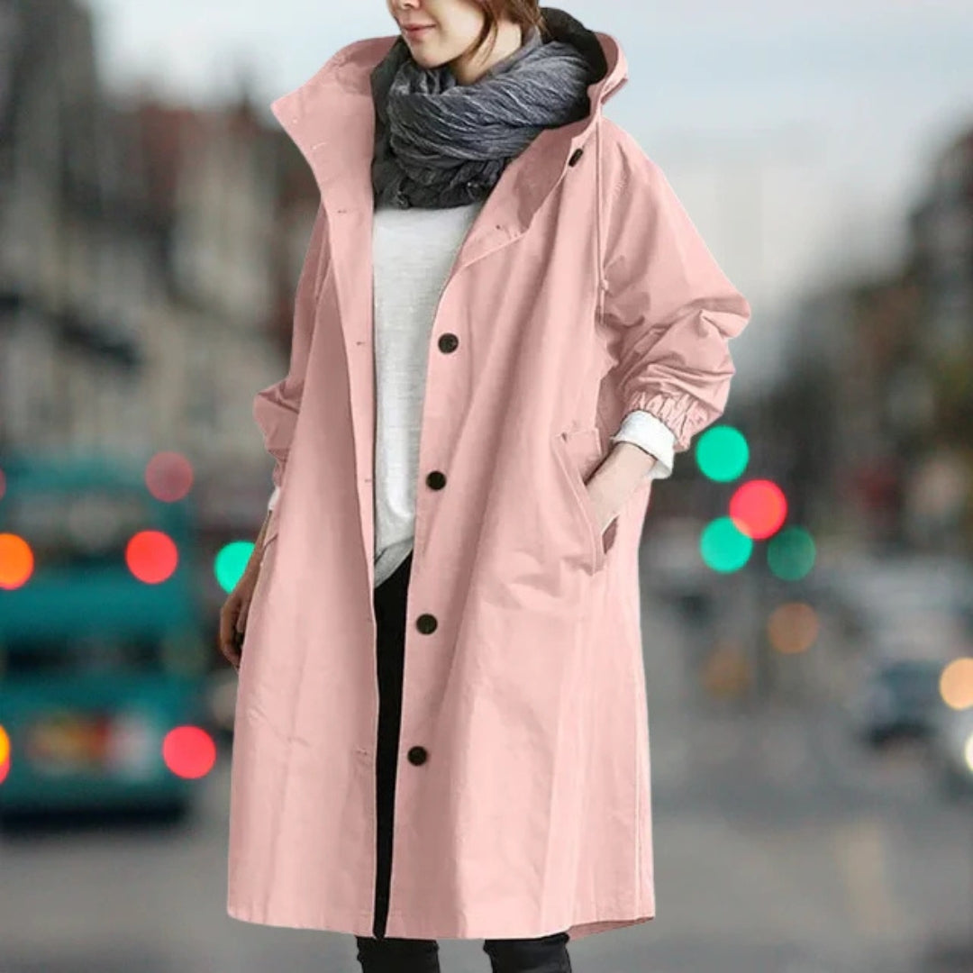 Damen Langcoat mit Knöpfen