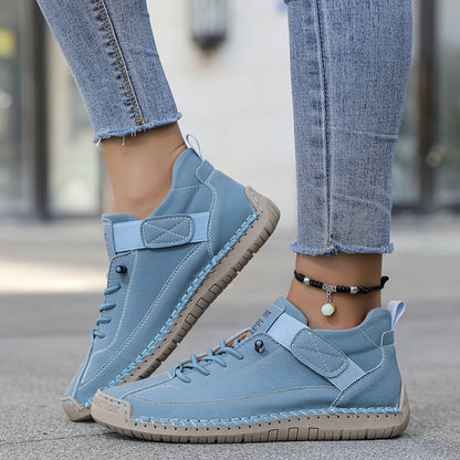 Damen Lässige Plattform-Sneaker Schnürschuhe
