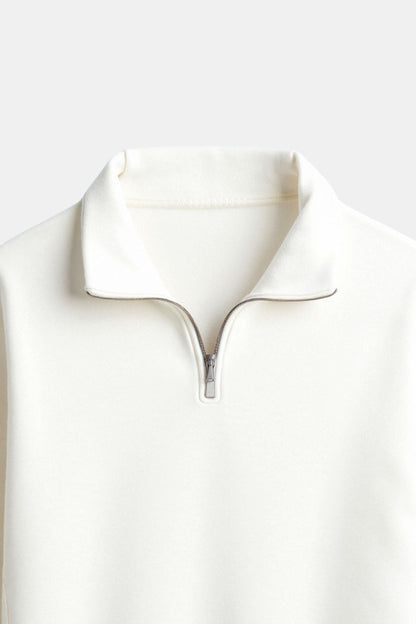 Fleece-Pullover Damen Reißverschluss Wärme