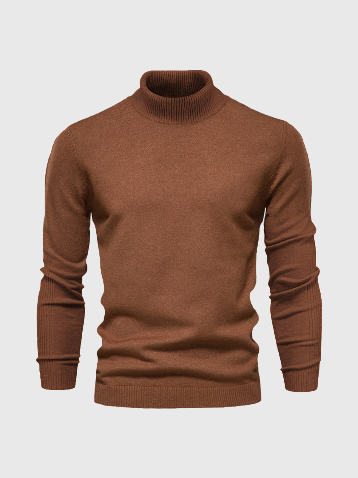 Herren Rollkragenpullover Kurz Waschbar